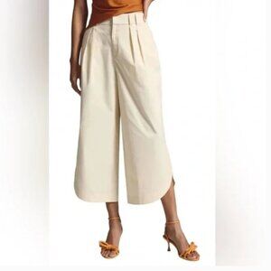 Anthropologie mare mare light sand wide leg cropped pants